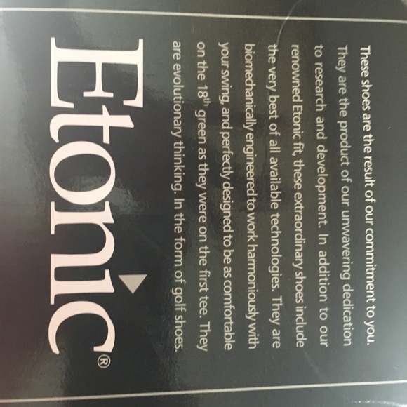 Etonic NEW Mens Goft shoes Two-tone brown and black - Picture 5 of 8